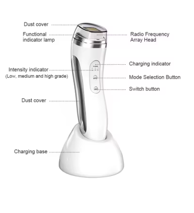 Radio Frequency Facial Lifting Machine Dot Matrix Wrinkle Removal SKin Tightening RF High Frequency Facial Care Massager Device