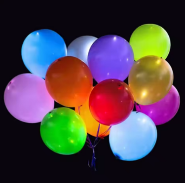 10Pcs LED Light Up White Balloons Non Flashing Party Balloon Lights Long Standby Time for Dark Party Supplies Wedding Decoration