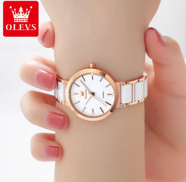OLEVS Women's Wristwatch Luxury Brand Watch for Women Elegant Bracelet Waterproof Fashion Quartz Ladies Watches Reloj Para Mujer